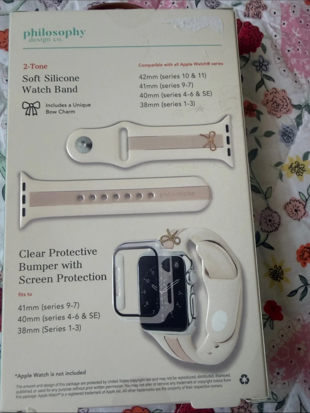 Apple sport loop-and philosophy Two-Tone Blush Silicone strap
